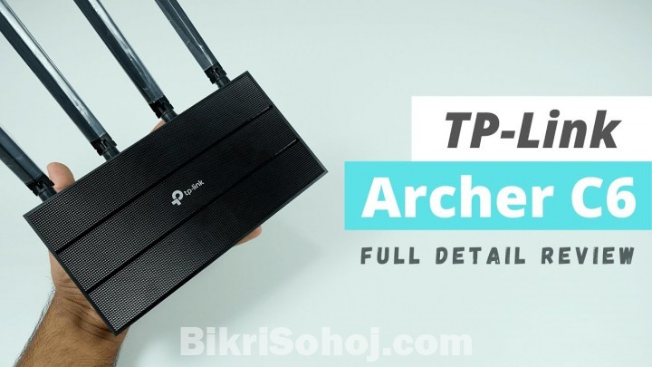 TP-Link Archer C6 AC1200 1200mbps MU-MIMO Gigabit Router